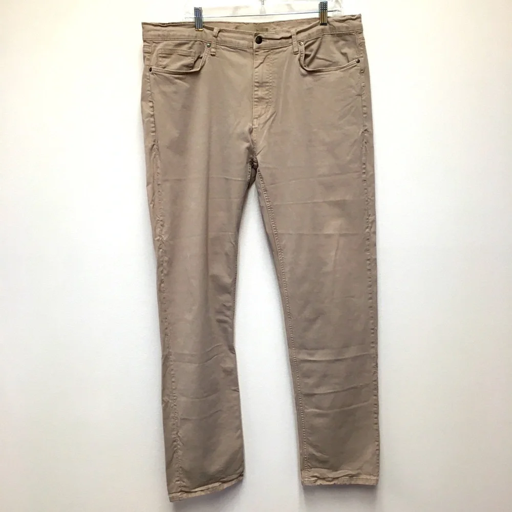 Joe’s Slim Straight Jeans Size 40W X 32L Tan Casual Stretch Denim